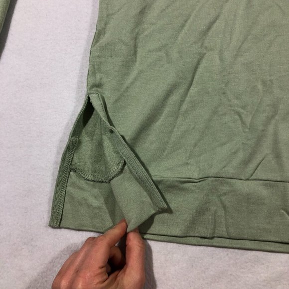 NEW Peach Womens XL Shafer Hoodie Top Bamboo UV P1481 Green NWT $89 - Picture 5 of 11